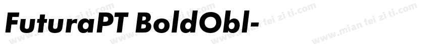 FuturaPT BoldObl字体转换